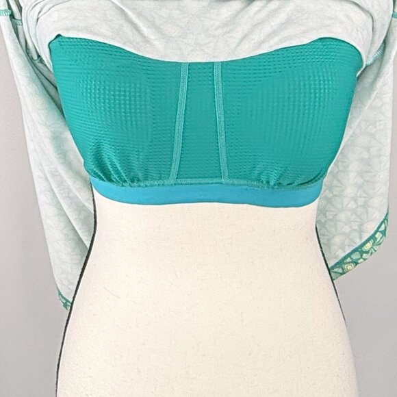 PrAna Cali Racerback Sundress in Green with Built-in Bra, Size M - Picture 3 of 4